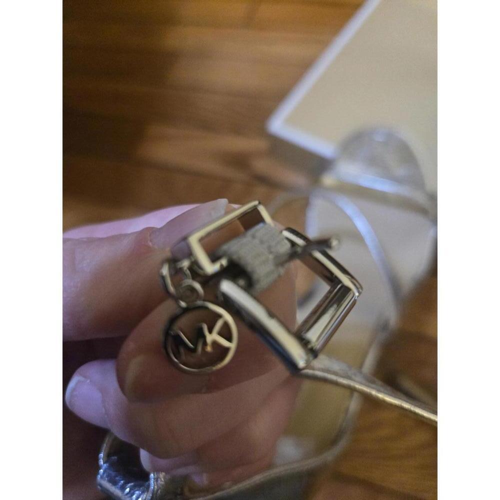 Michael Kors Women's Metallic Strappy High Heel Sandals - Picture 4 of 6